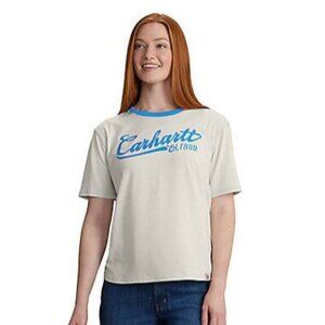 CARHARTT Women's TENCEL™ Fiber Series Short-Sleeve Ringer Graphic T-Shirt NWT XL
